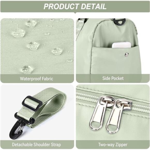 Weekender Duffel Bags for Women Men, Travel Totes Bag for Airplane, Cute Sports - Picture 5 of 7